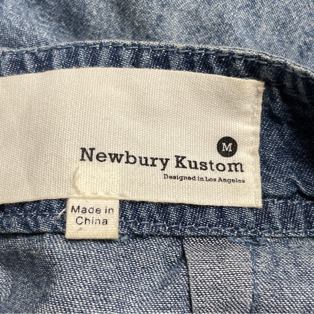 Newbury Kustom ladies denim romper, size medium - Picture 7 of 8